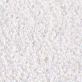 Rocailles-Perlen Miyuki 15/0 – White Pearl - PerlineBeads