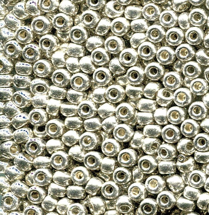 Rocailles-Perlen Miyuki 6/0 – Galvanized Sterling Silver - PerlineBeads