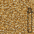 Rocailles-Perlen Miyuki 8/0 – 24kt Gold Plated - PerlineBeads