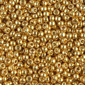 Rocailles-Perlen Miyuki 8/0 – Duracoat Galvanized Gold - PerlineBeads