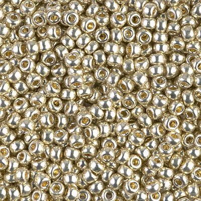 Rocailles-Perlen Miyuki 8/0 – Duracoat Galvanized Silver - PerlineBeads