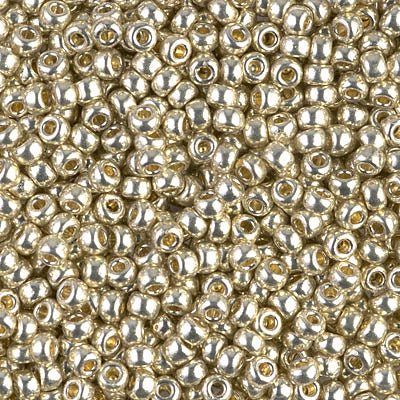 Rocailles-Perlen Miyuki 8/0 – Duracoat Galvanized Silver - PerlineBeads