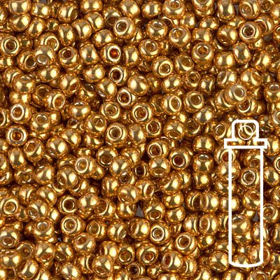 Rocailles-Perlen Miyuki 8/0 – Duracoat Galvanized Yellow Gold - PerlineBeads