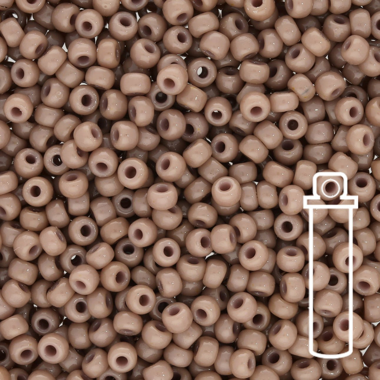 Rocailles-Perlen Miyuki 8/0 – Duracoat Opaque Dyed Gray - PerlineBeads