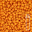 Rocailles-Perlen Miyuki 8/0 – Duracoat Opaque Dyed Orange - PerlineBeads
