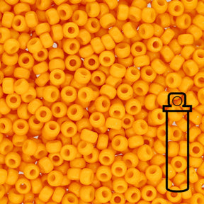 Rocailles-Perlen Miyuki 8/0 – Duracoat Opaque Dyed Yellow - PerlineBeads