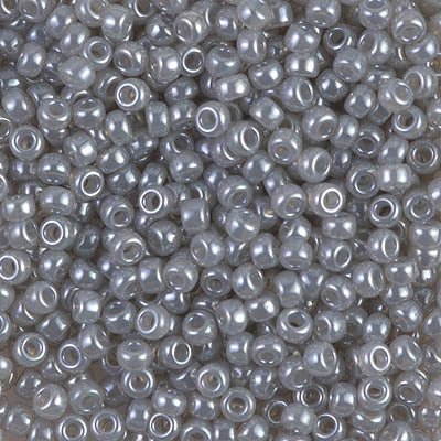 Rocailles-Perlen Miyuki 8/0 – Gray Ceylon - PerlineBeads