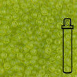 Rocailles-Perlen Miyuki 8/0 – Matte Transparent Chartreuse - PerlineBeads