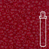 Rocailles-Perlen Miyuki 8/0– Matte Transparent Ruby - PerlineBeads