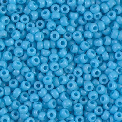 Rocailles-Perlen Miyuki 8/0 – Opaque Turquoise Blue - PerlineBeads