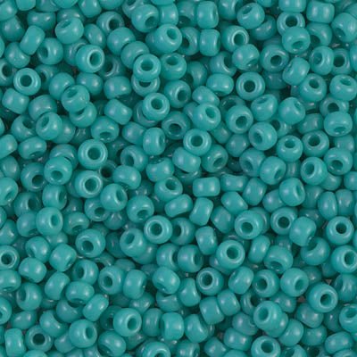 Rocailles-Perlen Miyuki 8/0 – Opaque Turquoise Green - PerlineBeads