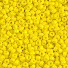 Rocailles-Perlen Miyuki 8/0 – Opaque Yellow - PerlineBeads
