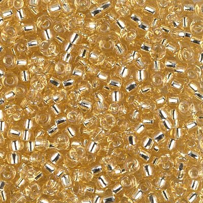 Rocailles-Perlen Miyuki 8/0– Silver Lined Gold - PerlineBeads
