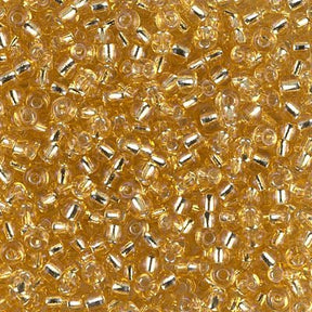 Rocailles-Perlen Miyuki 8/0 – Silver Lined Gold - PerlineBeads
