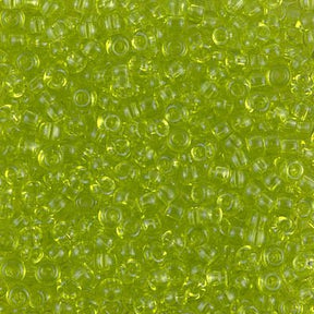 Rocailles-Perlen Miyuki 8/0 – Transparent Chartreuse - PerlineBeads