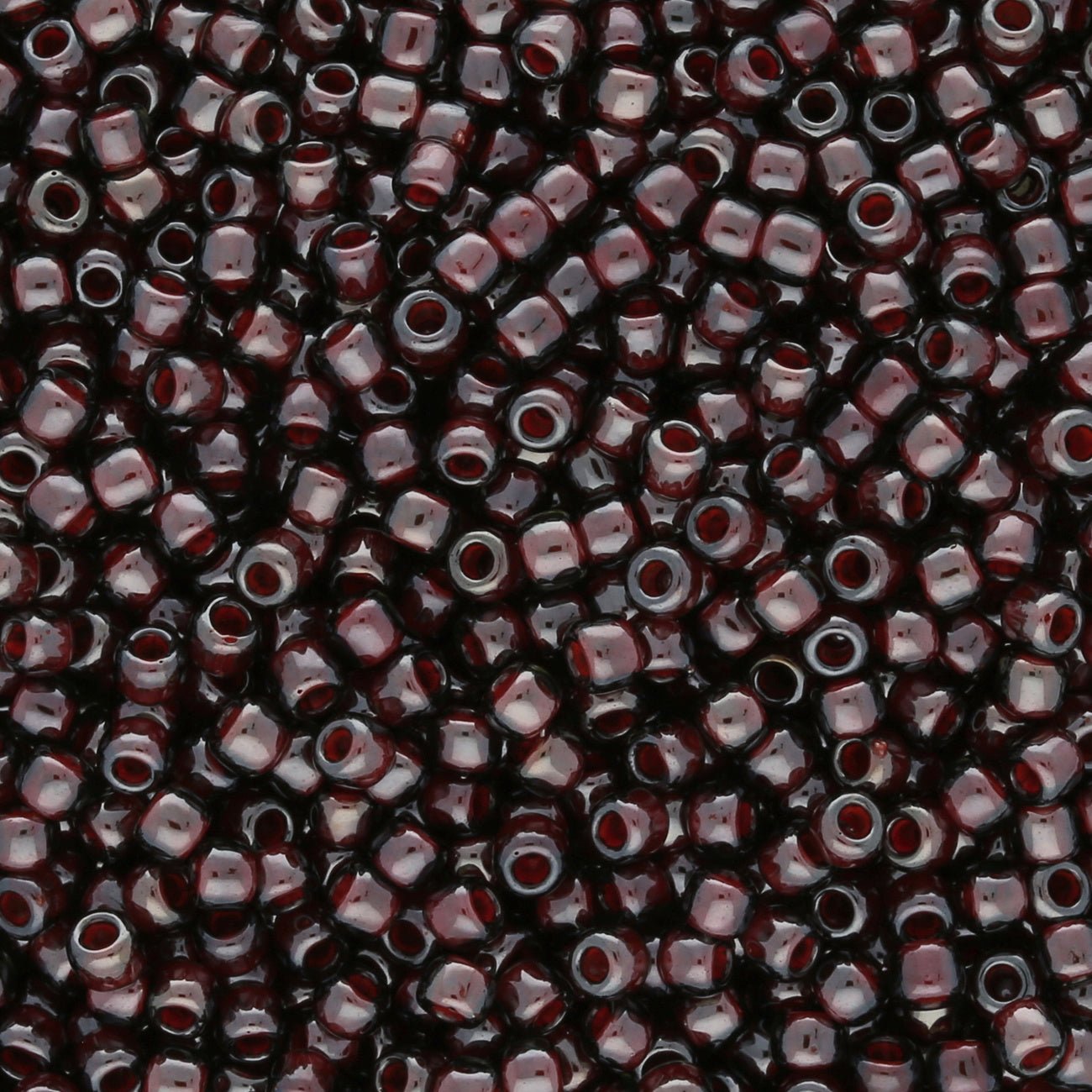 Rocailles-Perlen Toho 11/0 – Inside Color Montana Blue/Oxblood Lined - PerlineBeads