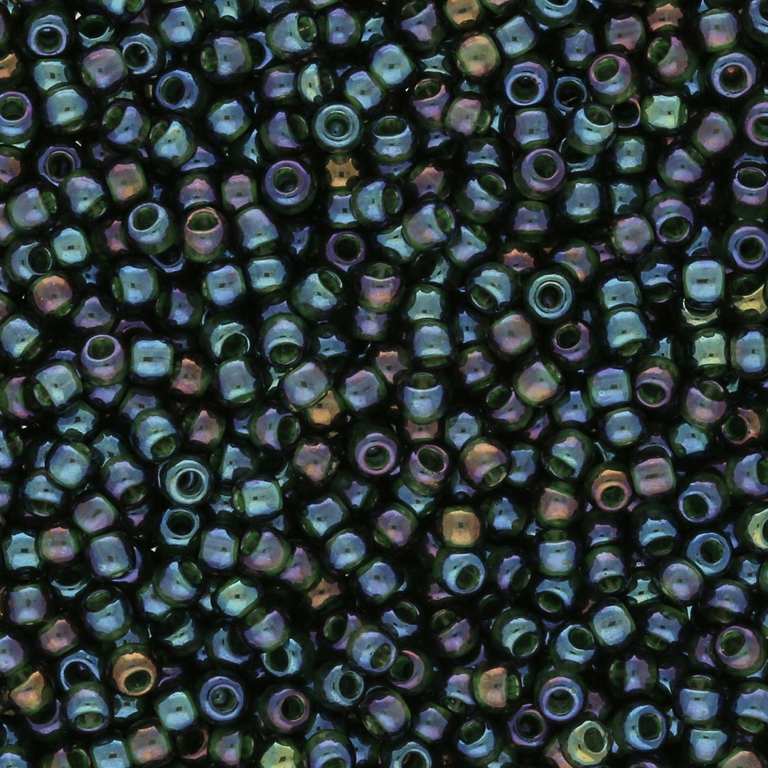 Rocailles-Perlen Toho 11/0 – Inside color Rainbow Montana Blue - PerlineBeads
