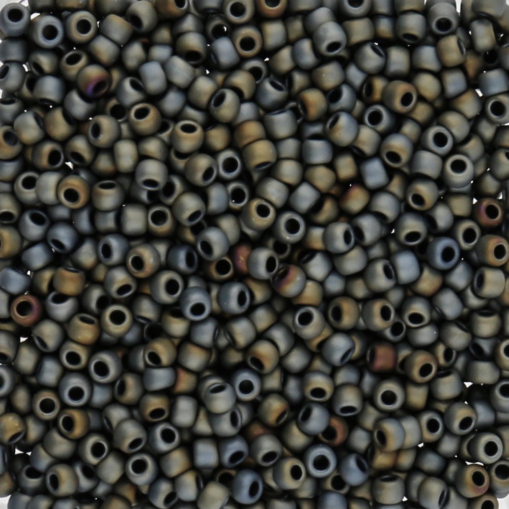Rocailles-Perlen Toho 11/0 – Matte-Color Iris Gray - PerlineBeads