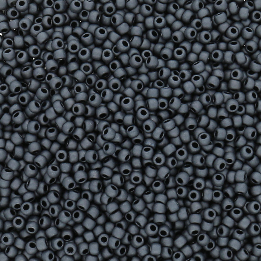 Rocailles-Perlen Toho 11/0 – Matte-Color Opaque Gray - PerlineBeads