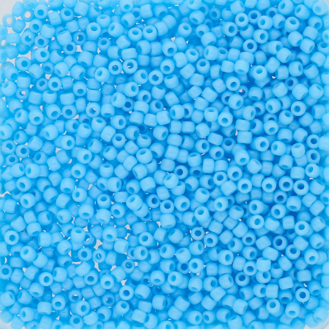 Rocailles-Perlen Toho 11/0 – Opaque Blue Turquoise - PerlineBeads