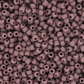 Rocailles-Perlen Toho 11/0 – Opaque Frosted Lavender - PerlineBeads