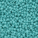 Rocailles-Perlen Toho 11/0 – Opaque Frosted Turquoise - PerlineBeads