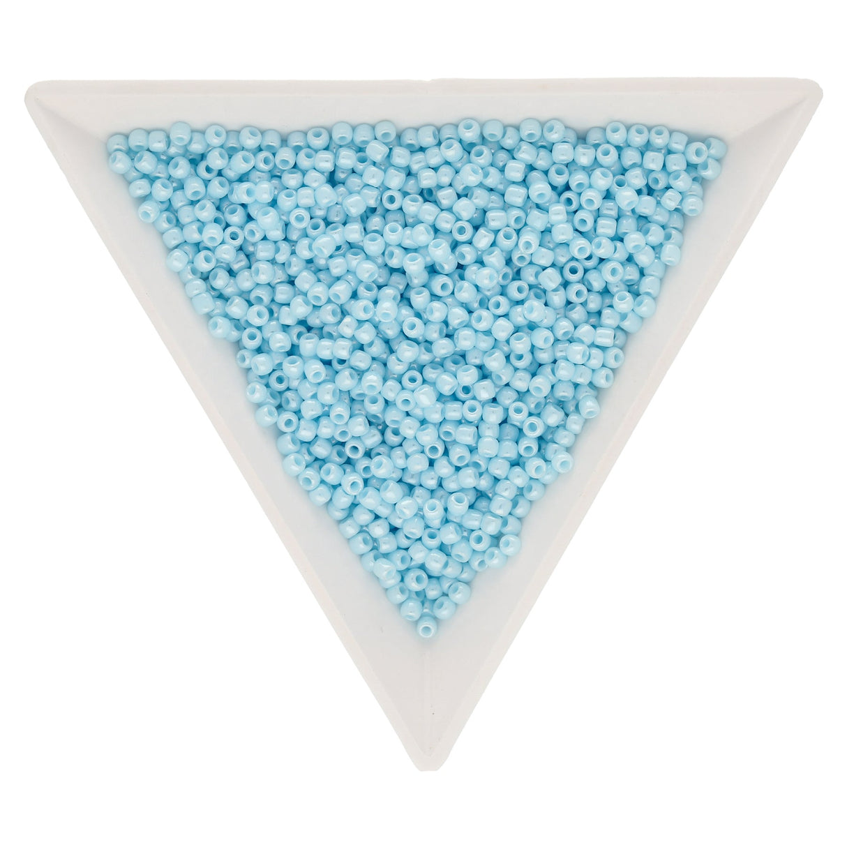 Rocailles-Perlen Toho 11/0 – Opaque-Lustered Pale Blue - PerlineBeads