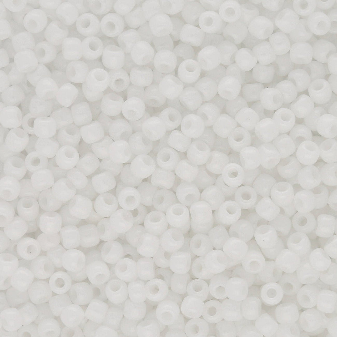 Rocailles-Perlen Toho 11/0 – Opaque White - PerlineBeads