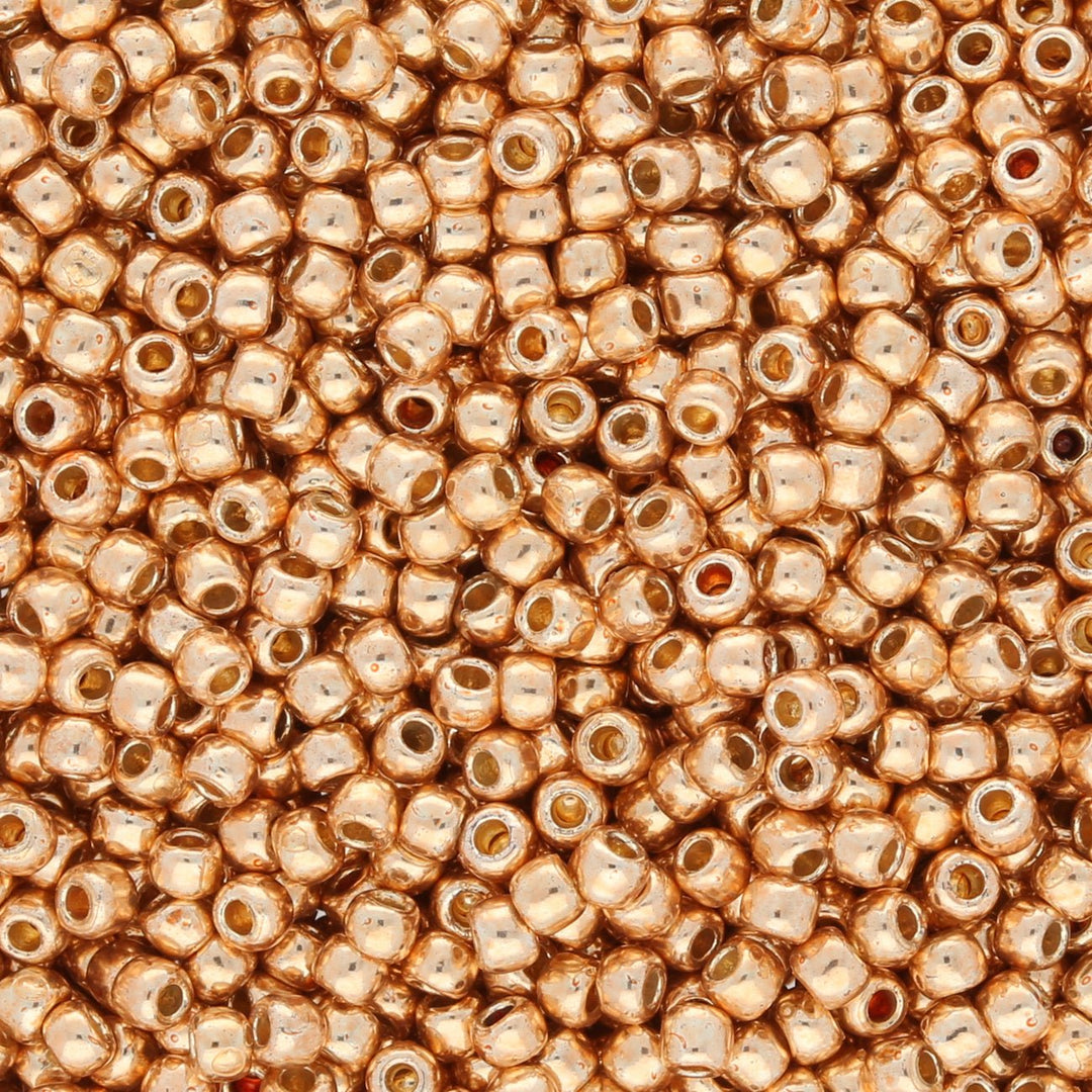 Rocailles-Perlen Toho 11/0 – PermaFinish - Galvanized Rose Gold - PerlineBeads
