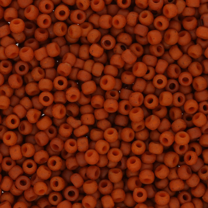 Rocailles-Perlen Toho 11/0 – Semi Glazed Orange - PerlineBeads