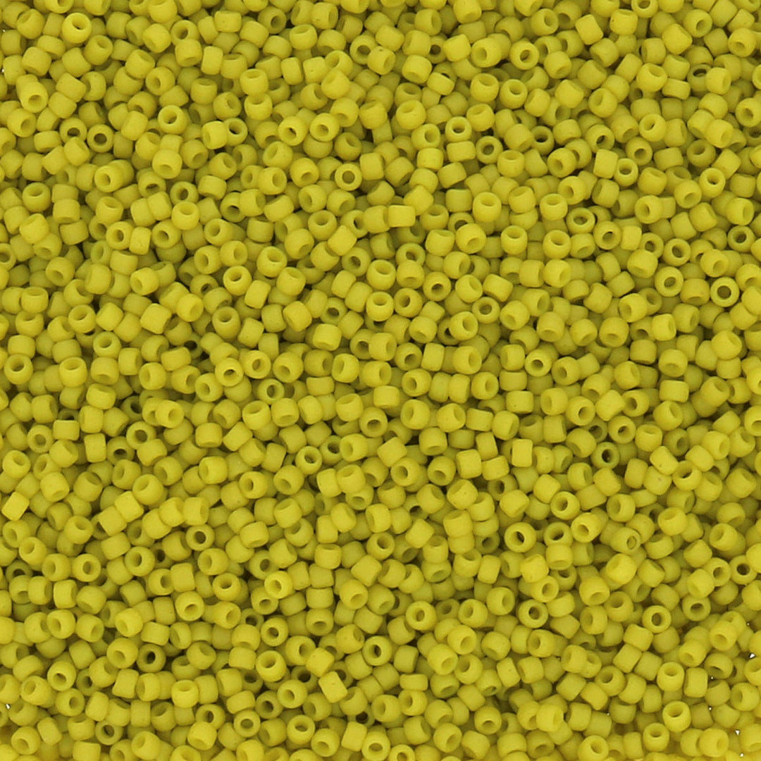 Rocailles-Perlen Toho 15/0 – Semi Glazed - Lemongrass - PerlineBeads