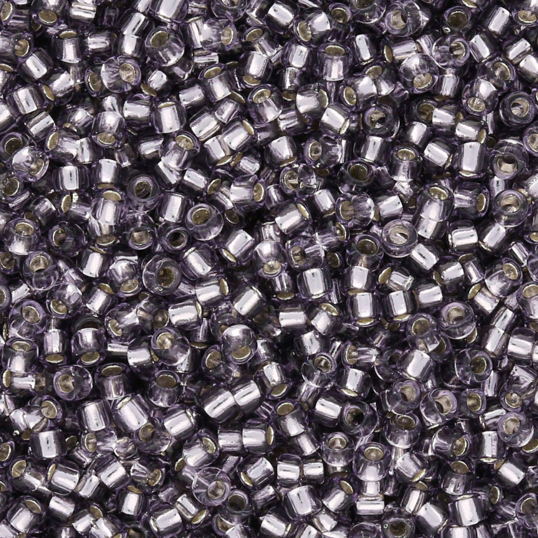 Rocailles-Perlen Toho 15/0 – Silver-Lined Tanzanite - PerlineBeads