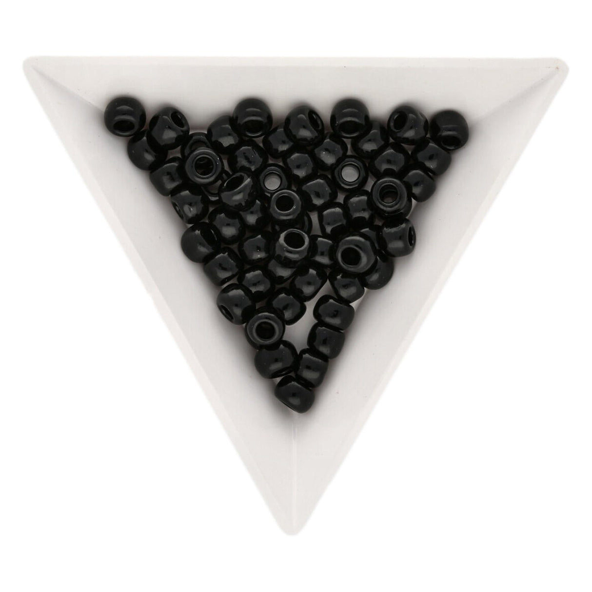 Rocailles-Perlen Toho 3/0 – Opaque Jet - PerlineBeads