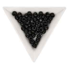 Rocailles-Perlen Toho 3/0 – Opaque Jet - PerlineBeads