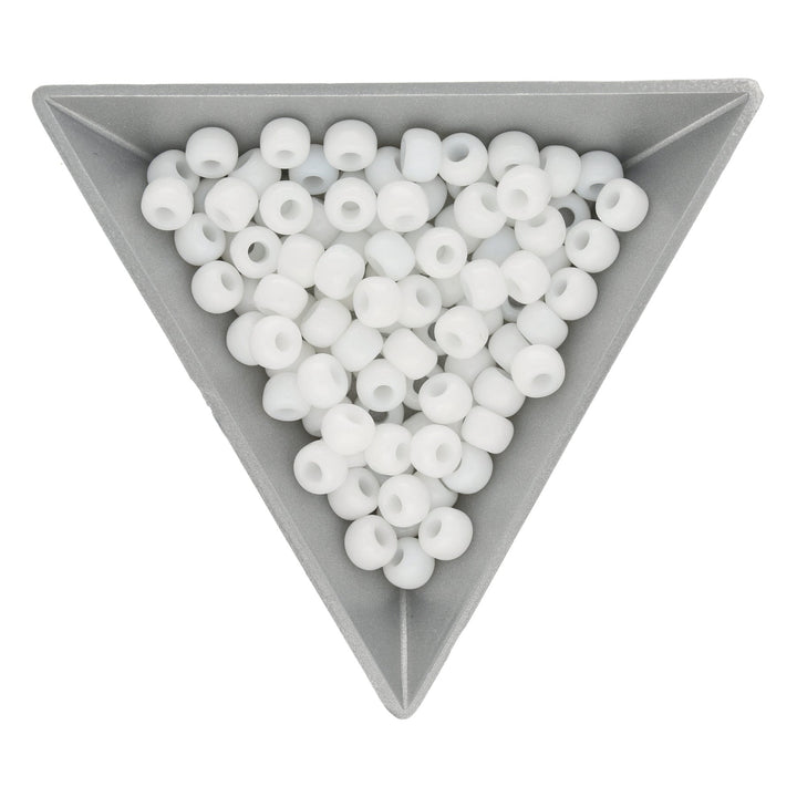 Rocailles-Perlen Toho 3/0 – Opaque White - PerlineBeads