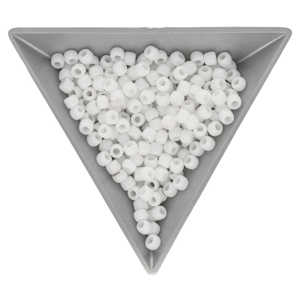 Rocailles-Perlen Toho 6/0 – Opaque White - PerlineBeads