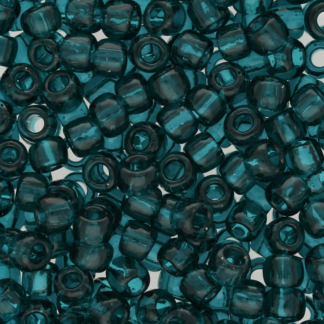 Rocailles-Perlen Toho 6/0 – Transparent Capri Blue - PerlineBeads