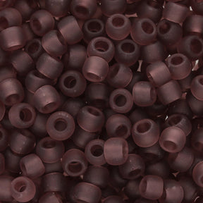 Rocailles-Perlen Toho 6/0 – Transparent Frosted Med Amethyst - PerlineBeads