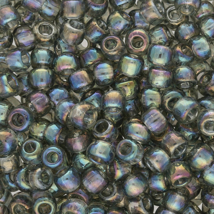 Rocailles-Perlen Toho 6/0 – Transparent-Rainbow Black Diamond - PerlineBeads