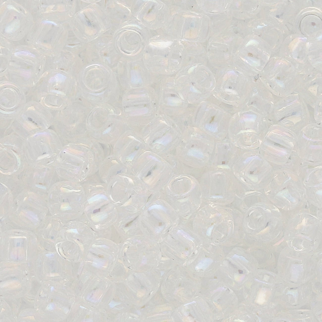 Rocailles-Perlen Toho 6/0 – Transparent-Rainbow Crystal - PerlineBeads