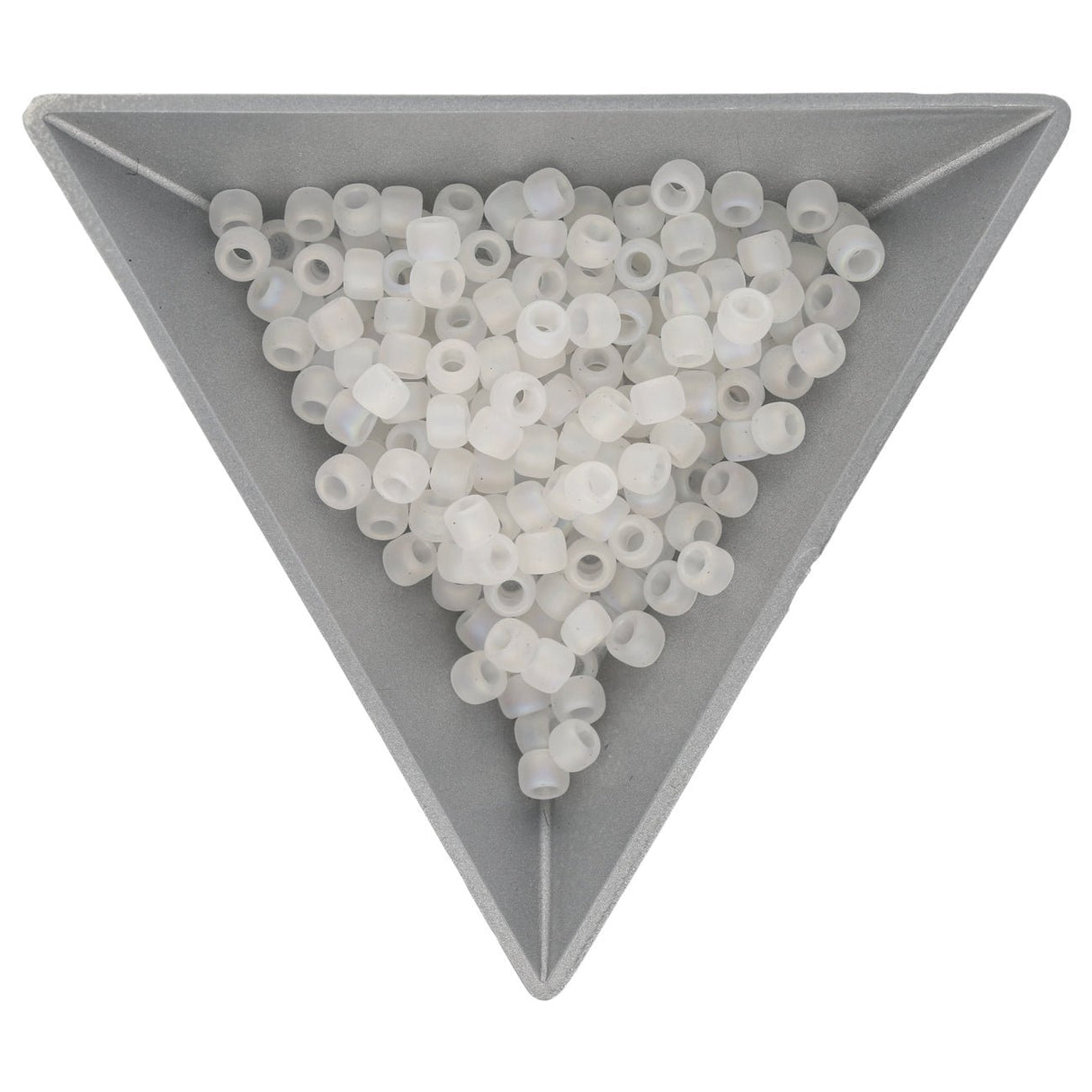 Rocailles-Perlen Toho 6/0 – Transparent Rainbow Frosted Crystal - PerlineBeads