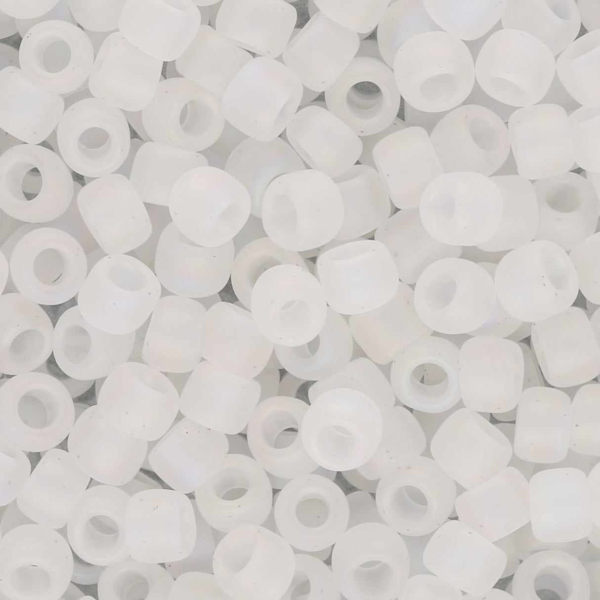 Rocailles-Perlen Toho 6/0 – Transparent Rainbow Frosted Crystal - PerlineBeads