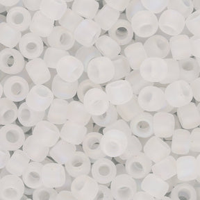 Rocailles-Perlen Toho 6/0 – Transparent Rainbow Frosted Crystal - PerlineBeads