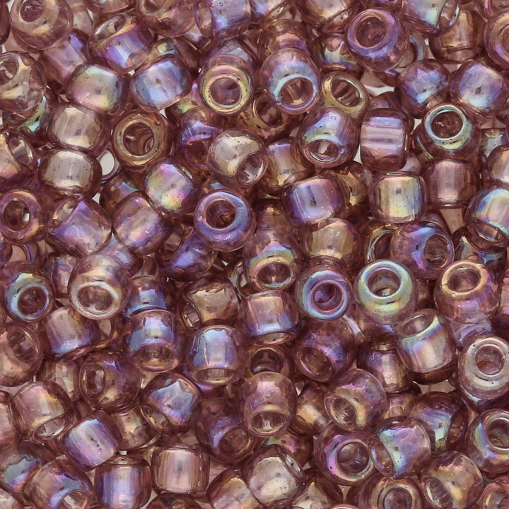 Rocailles-Perlen Toho 6/0 – Transparent-Rainbow Light Amethyst - PerlineBeads