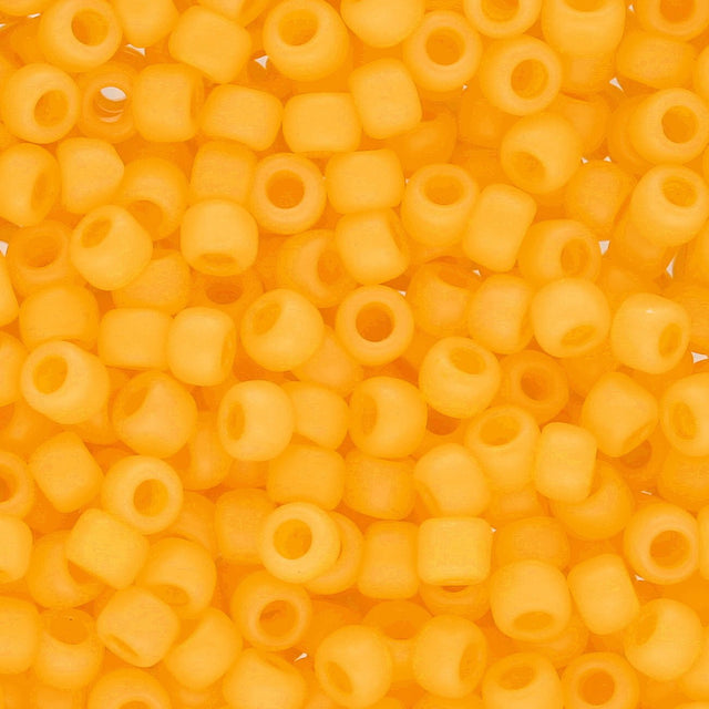 Rocailles-Perlen Toho 8/0 – Ceylon Frosted Peach Cobler - PerlineBeads