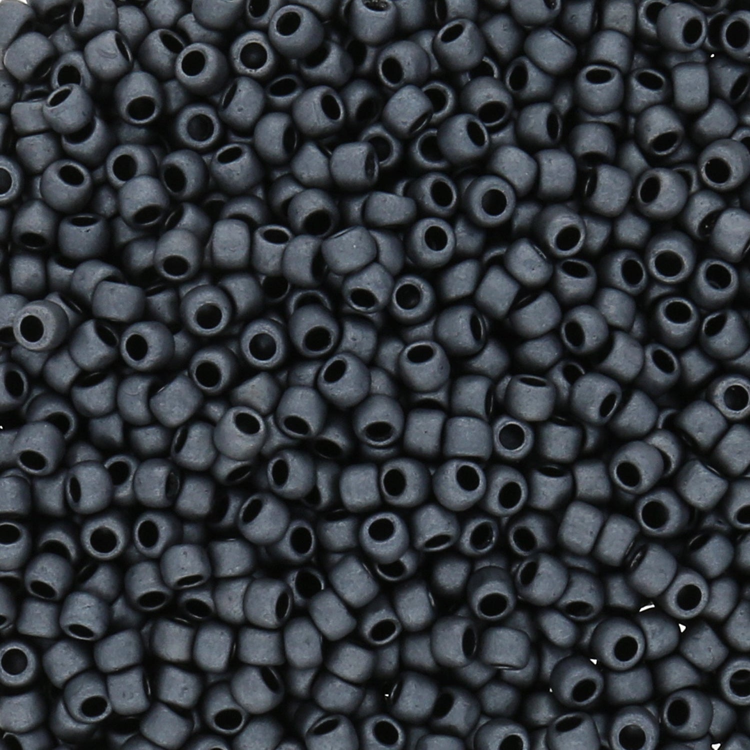 Rocailles-Perlen Toho 8/0 – Matte-Color Opaque Gray - PerlineBeads