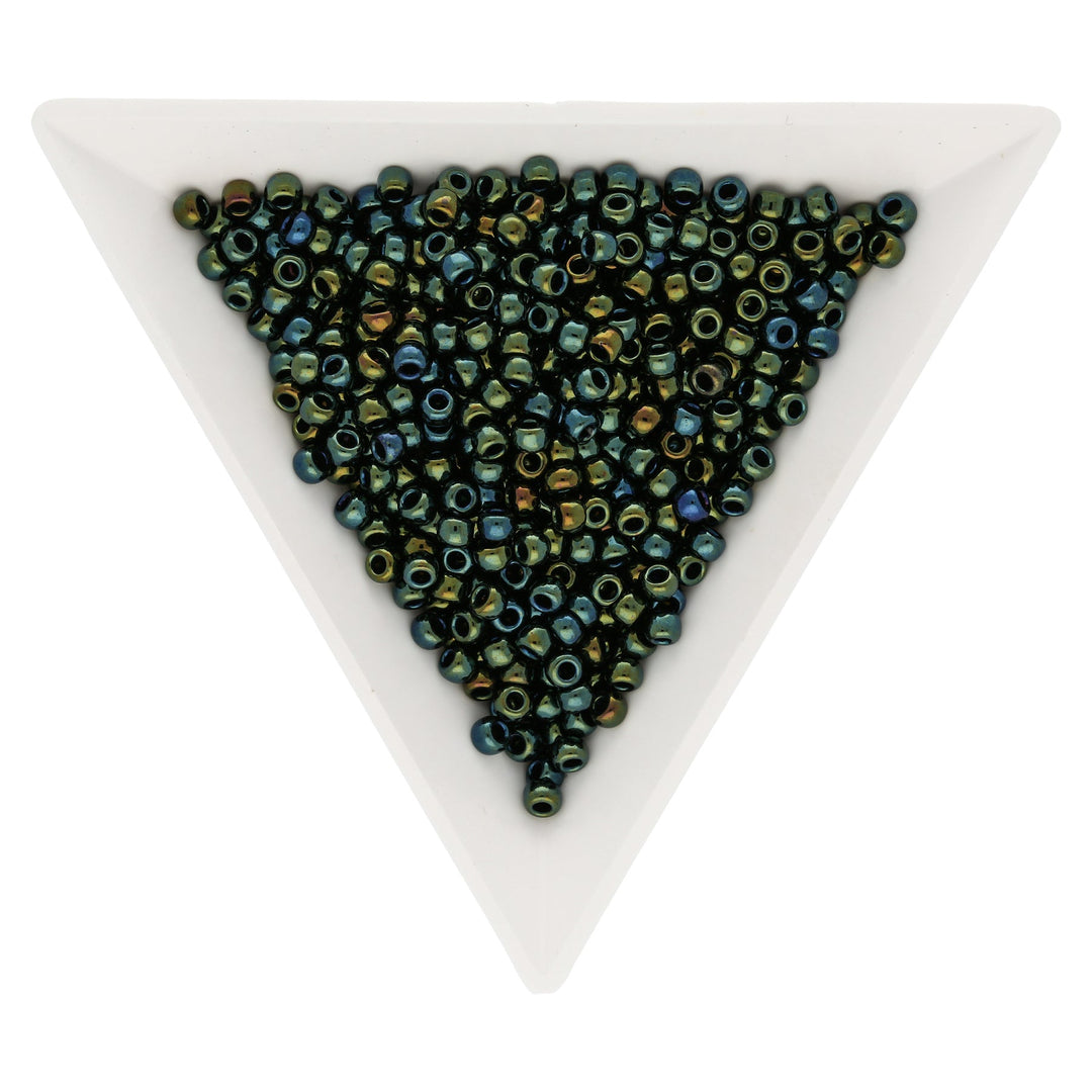 Rocailles-Perlen Toho 8/0 – Metallic Iris - Green/Brown - PerlineBeads