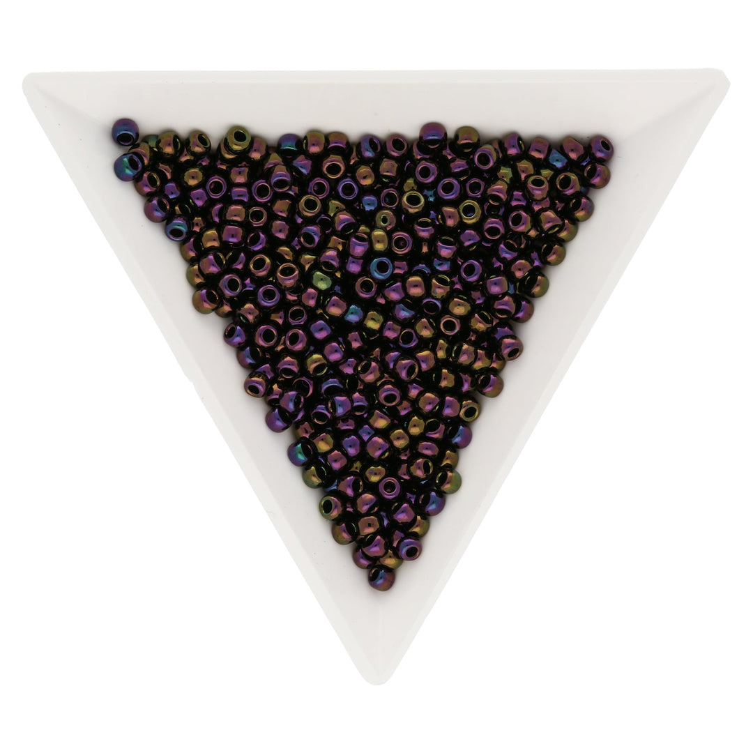 Rocailles-Perlen Toho 8/0 – Metallic Iris - Purple - PerlineBeads