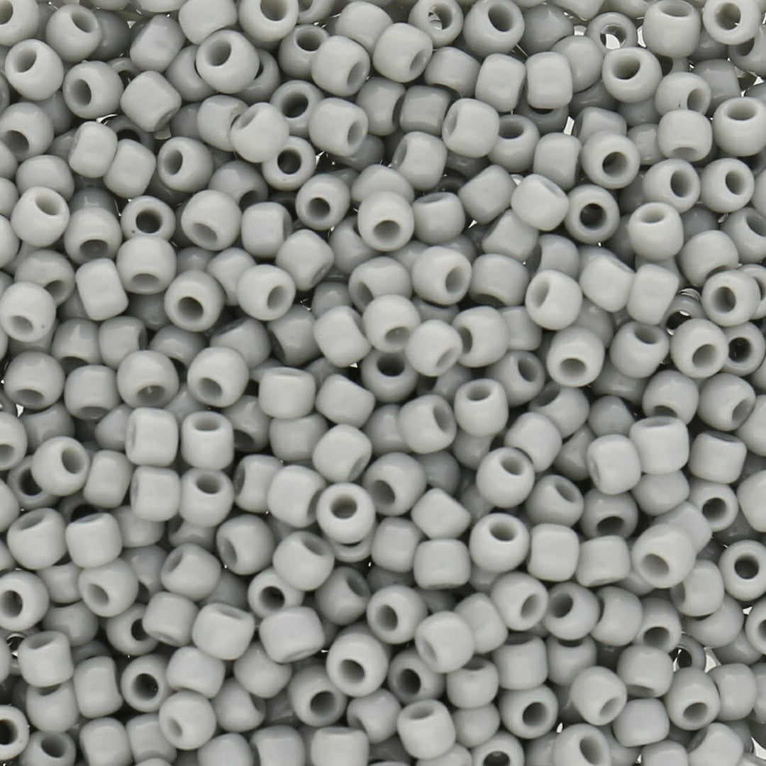 Rocailles-Perlen Toho 8/0 – Opaque Gray - PerlineBeads