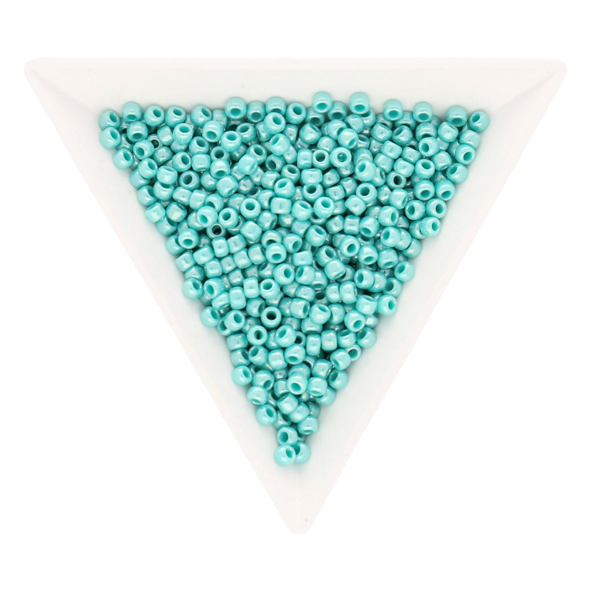 Rocailles-Perlen Toho 8/0 – Opaque-Lustered Turquoise - PerlineBeads